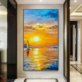 Handmade Oil Painting Modern Oil Painting On Canvas Abstract Oil Painting Hand Painted Large Wall Art For Living Room Hallway Bedroom Luxurious D (Style: 01, size: 90X120cm)