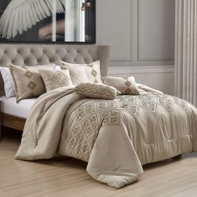 Aulis 7 Pieces Comforter Set (size: King)